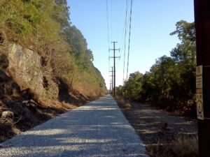 Hiking and biking trails Enola Low Grade